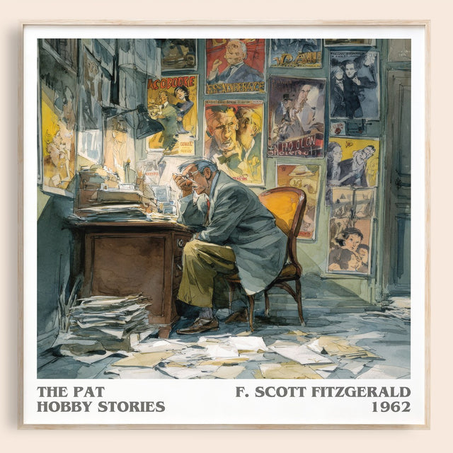 The Pat Hobby Stories Literary Art Print by F. Scott Fitzgerald