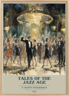 Tales of the Jazz Age Book Cover Poster by F. Scott Fitzgerald