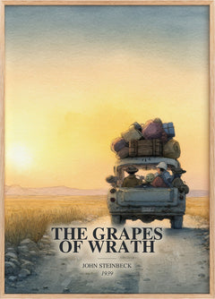 The Grapes Of Wrath Book Watercolour Illustration by John Steinbeck