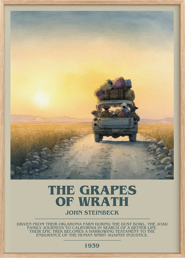 The Grapes of Wrath Bookish Wall Art by John Steinbeck
