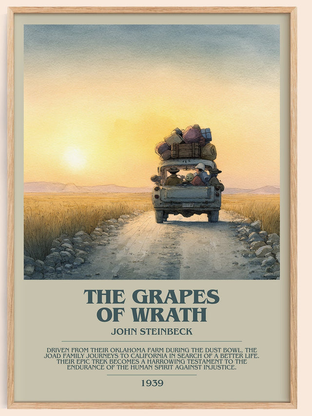 The Grapes of Wrath Bookish Wall Art by John Steinbeck