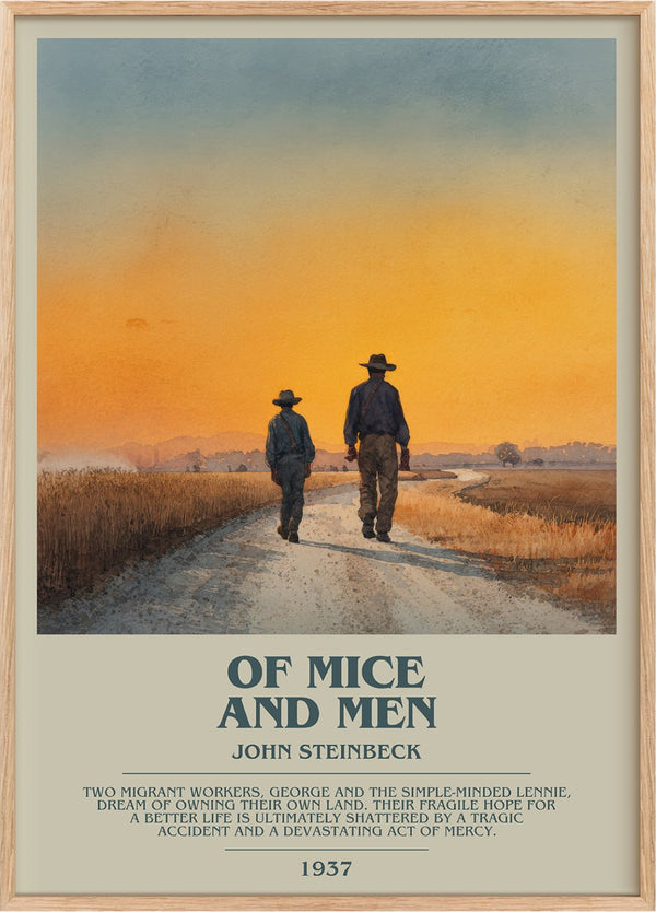 Of Mice and Men Bookish Wall Art by John Steinbeck