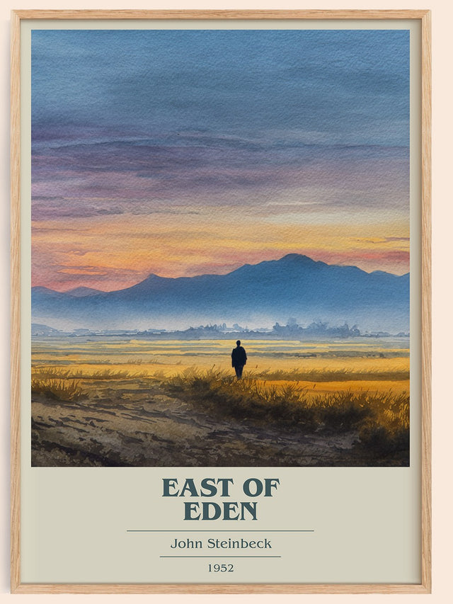 East of Eden Book Cover Poster by John Steinbeck
