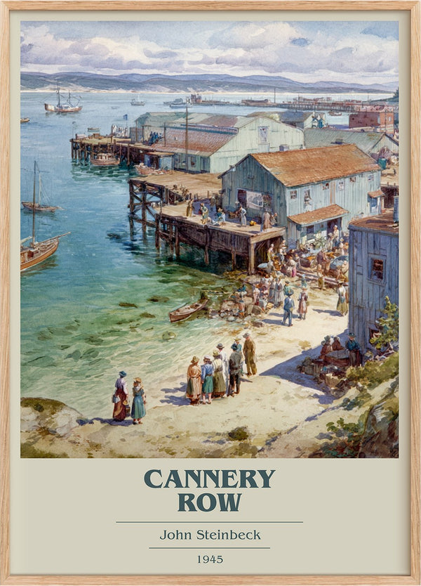 Cannery Row Book Cover Poster by John Steinbeck
