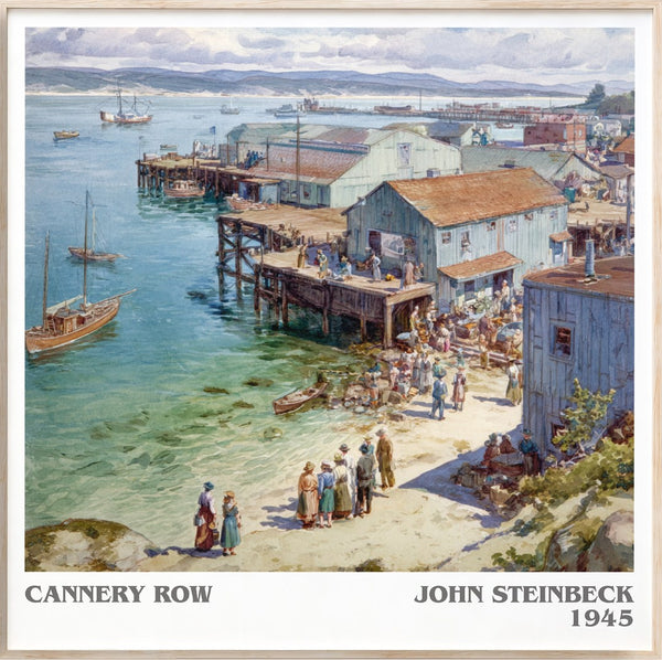 Cannery Row Literary Art Print by John Steinbeck