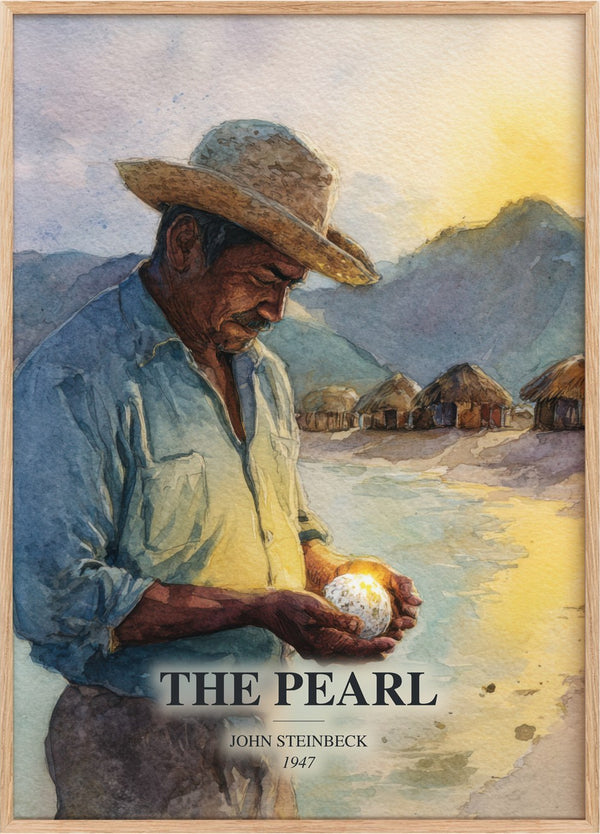 The Pearl Book Watercolour Illustration by John Steinbeck