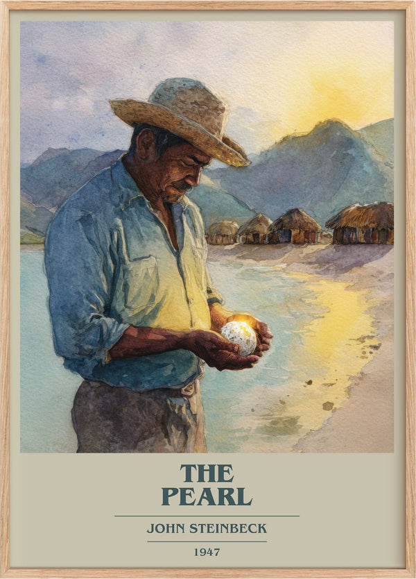 The Pearl Book Cover Poster by John Steinbeck