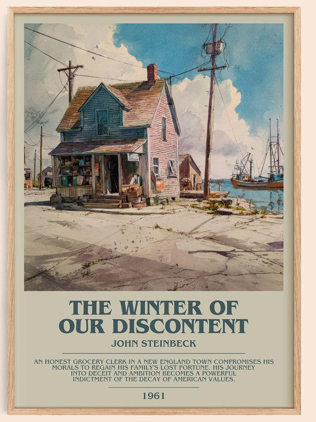 The Winter of Our Discontent Bookish Wall Art by John Steinbeck