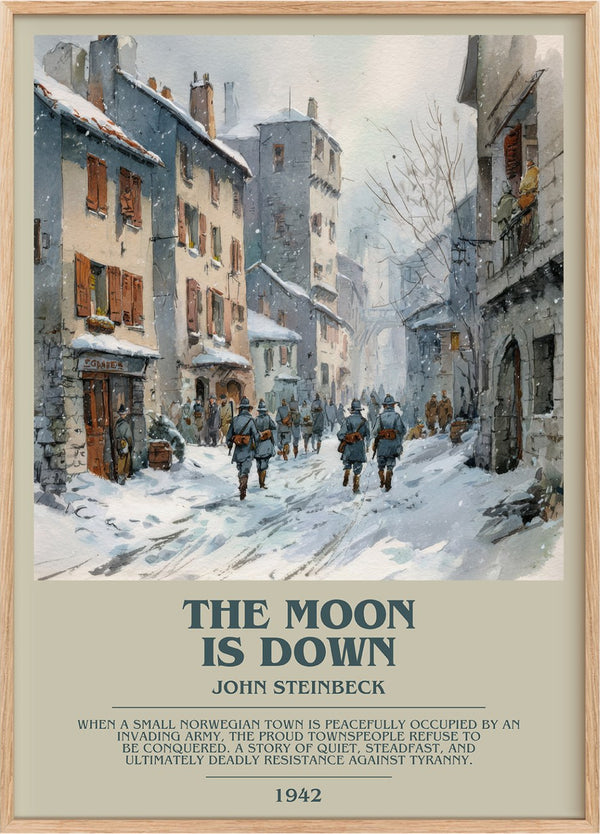 The Moon Is Down Bookish Wall Art by John Steinbeck