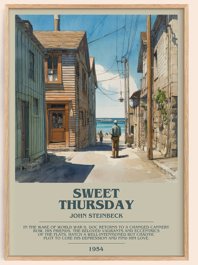 Sweet Thursday Bookish Wall Art by John Steinbeck