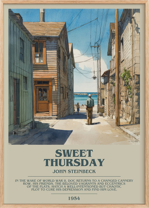 Sweet Thursday Bookish Wall Art by John Steinbeck