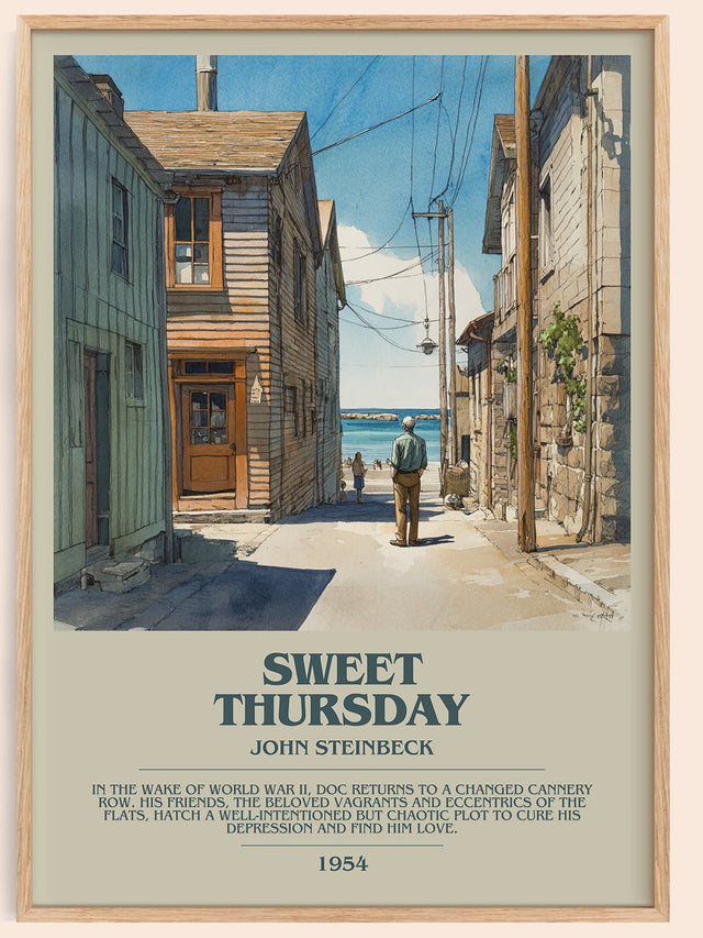 Sweet Thursday Bookish Wall Art by John Steinbeck