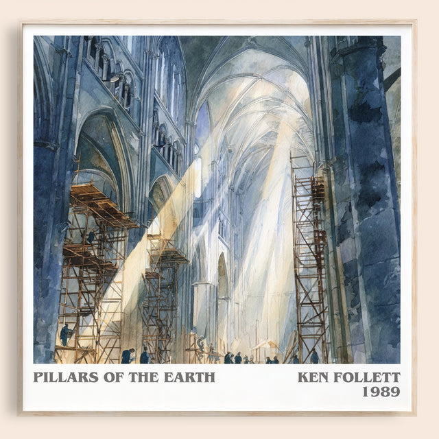The Pillars of the Earth Literary Art Print by Ken Follett