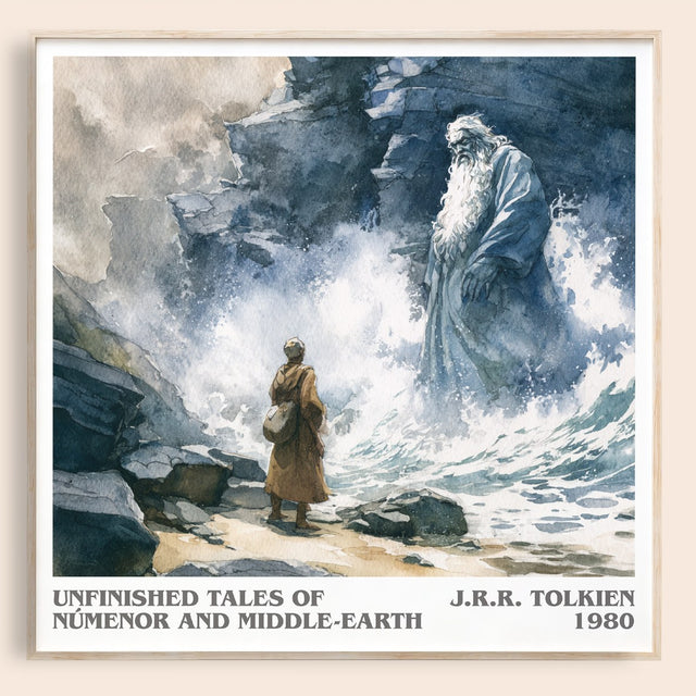 Unfinished Tales Of Numenor And Middle-Earth Literary Art Print – J.