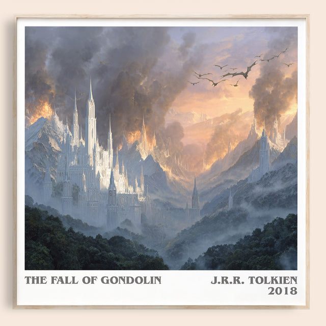 The Fall of Gondolin Literary Art Print by J. R. R. Tolkien