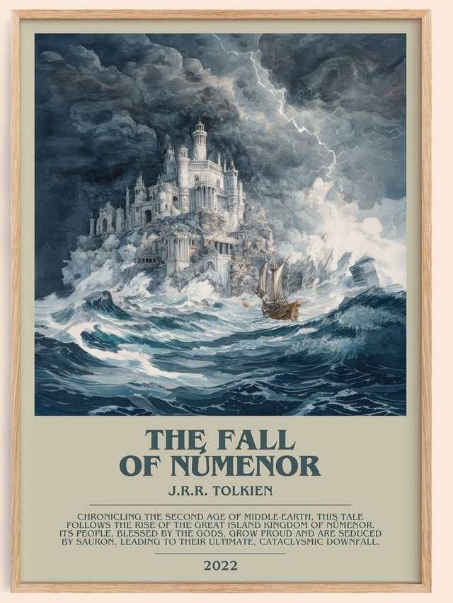 The Fall Of Númenor Bookish Wall Art by J.R.R. Tolkien