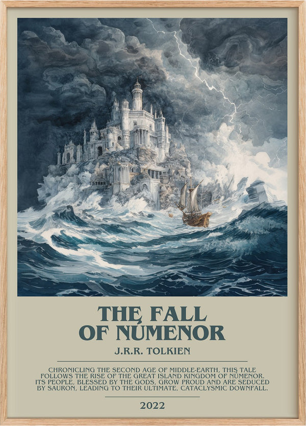 The Fall Of Númenor Bookish Wall Art by J.R.R. Tolkien