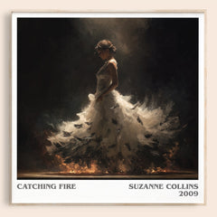 Catching Fire Literary Art Print by Suzanne Collins