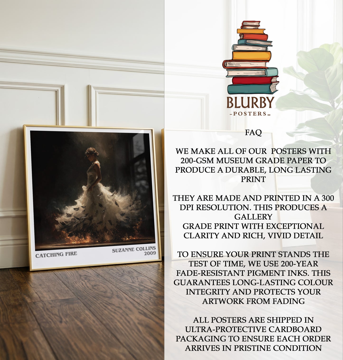 Catching Fire Literary Art Print by Suzanne Collins