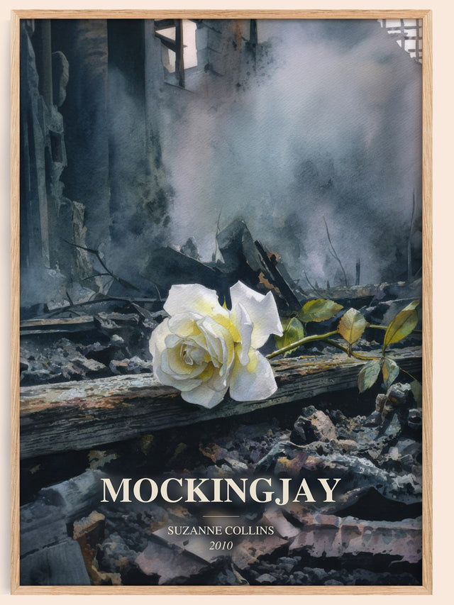 Mockingjay Book Watercolour Illustration by Suzanne Collins