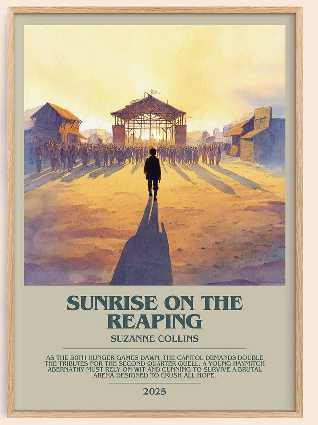 Sunrise on the Reaping Bookish Wall Art by Suzanne Collins
