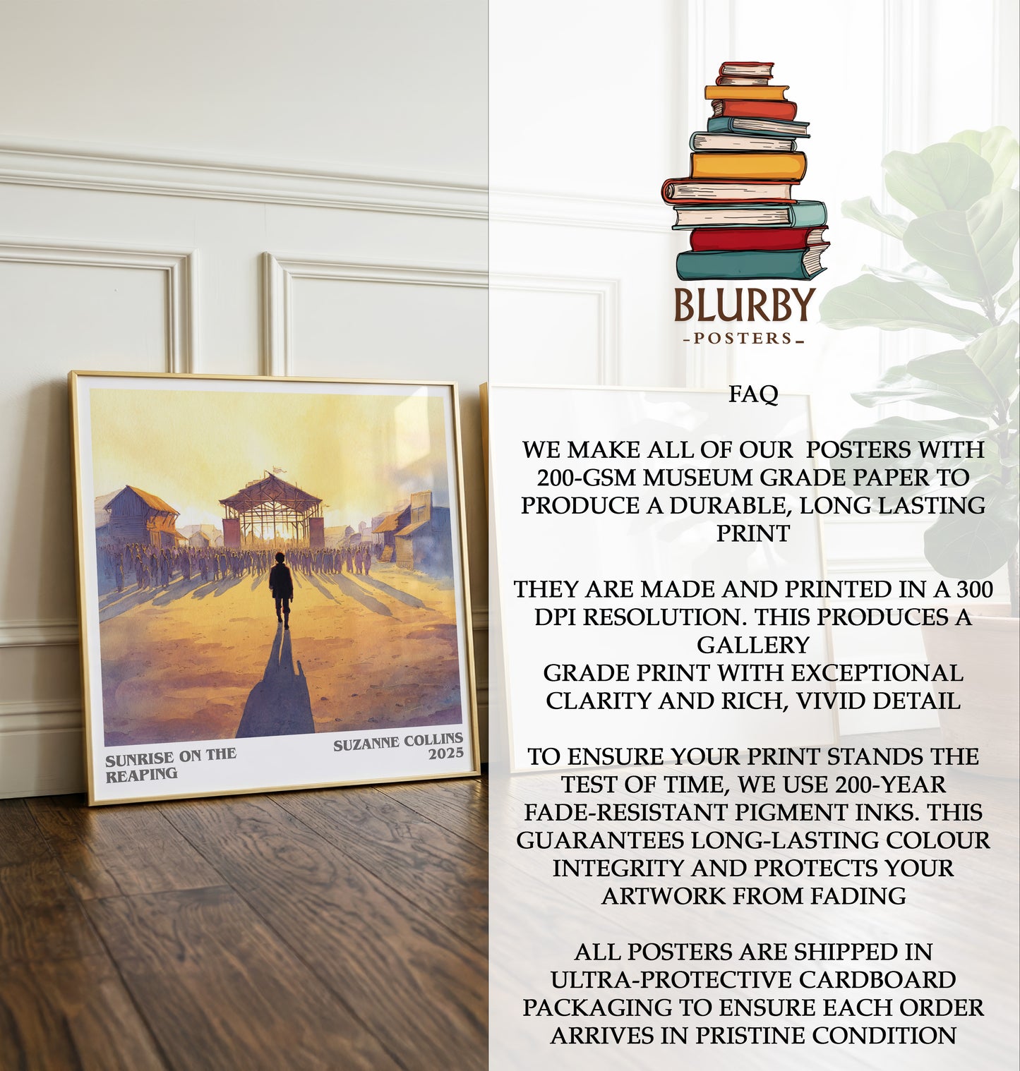 Sunrise on the Reaping Literary Art Print by Suzanne Collins