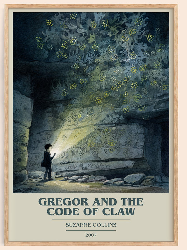 Gregor and the Code of Claw Book Cover Poster by Suzanne Collins