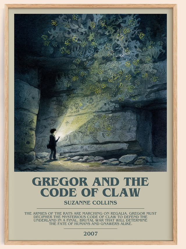 Gregor and the Code of Claw Bookish Wall Art by Suzanne Collins