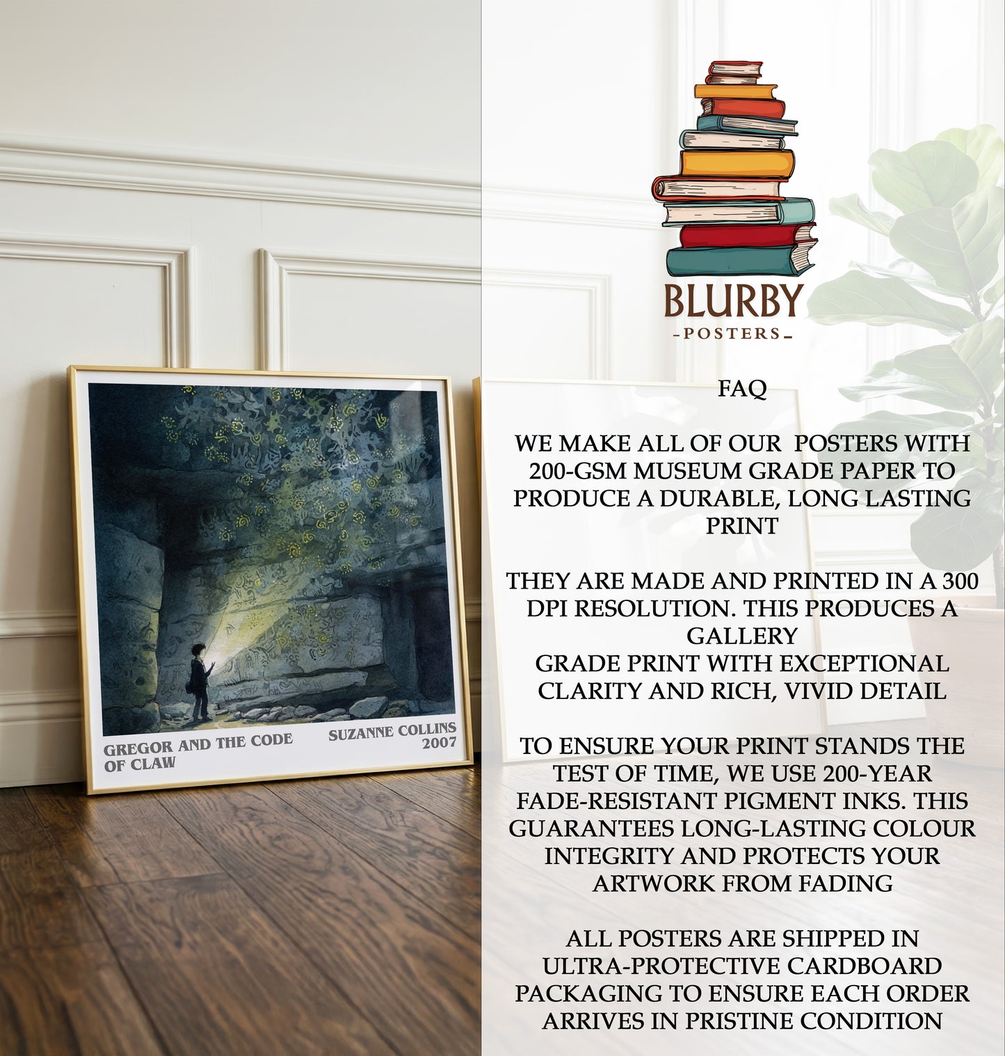 Gregor and the Code of Claw Literary Art Print by Suzanne Collins