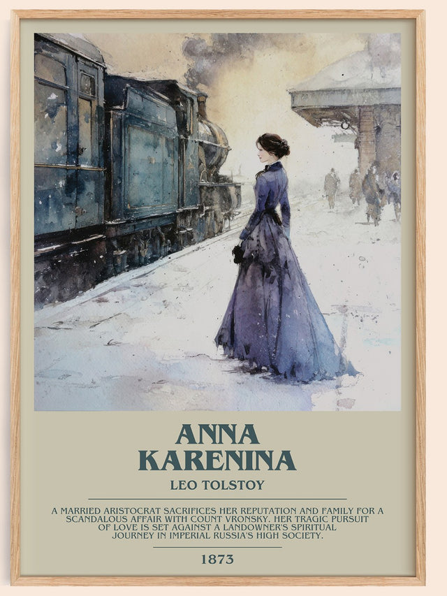 Anna Karenina Bookish Wall Art by Leo Tolstoy