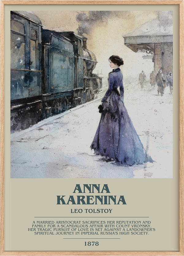 Anna Karenina Bookish Wall Art by Leo Tolstoy