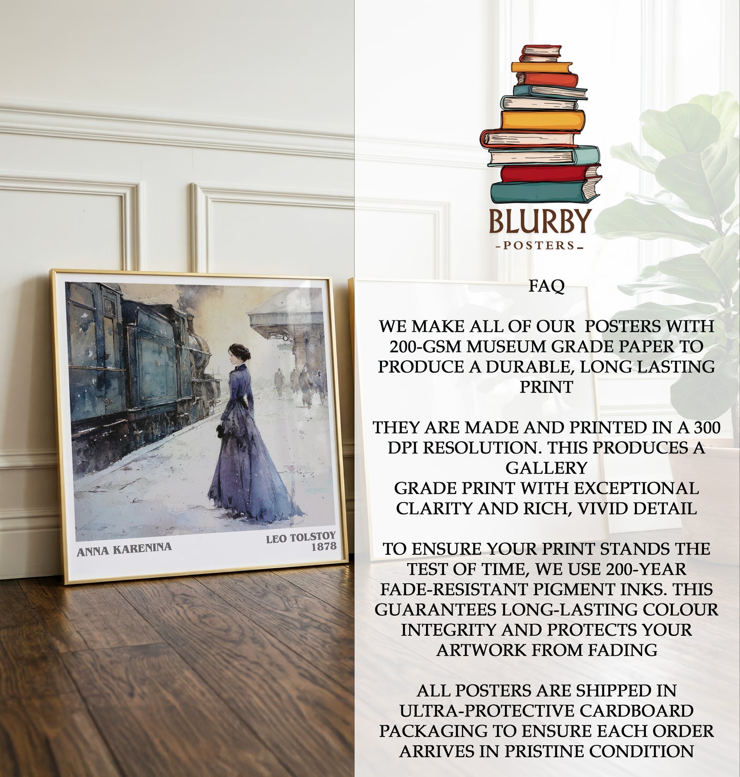 Anna Karenina Literary Art Print by Leo Tolstoy