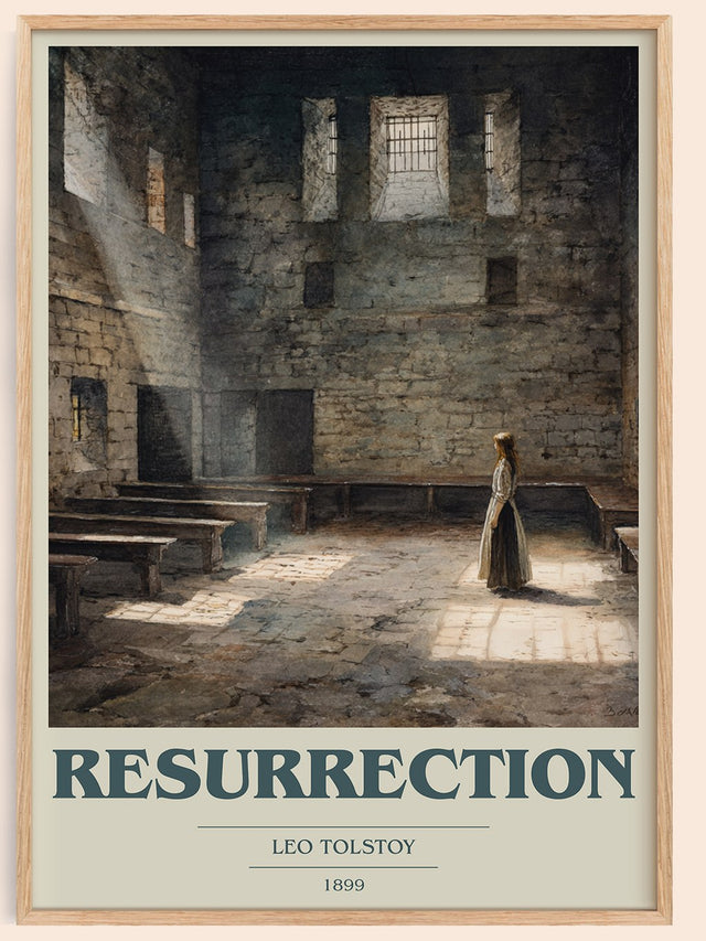 Resurrection Book Cover Poster by Leo Tolstoy
