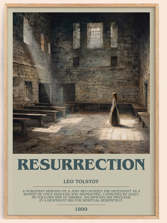 Resurrection Bookish Wall Art by Leo Tolstoy