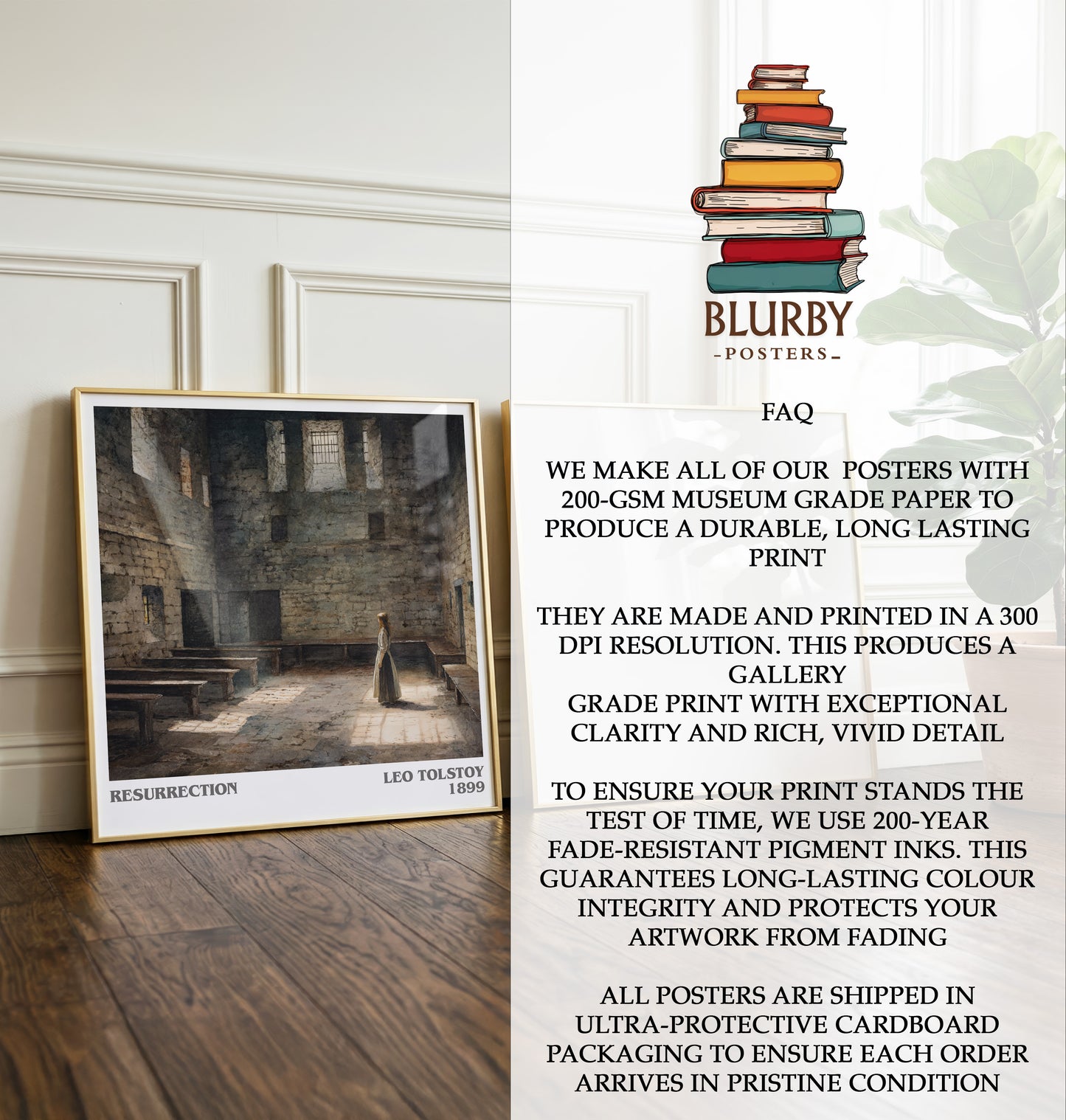 Resurrection Literary Art Print by Leo Tolstoy