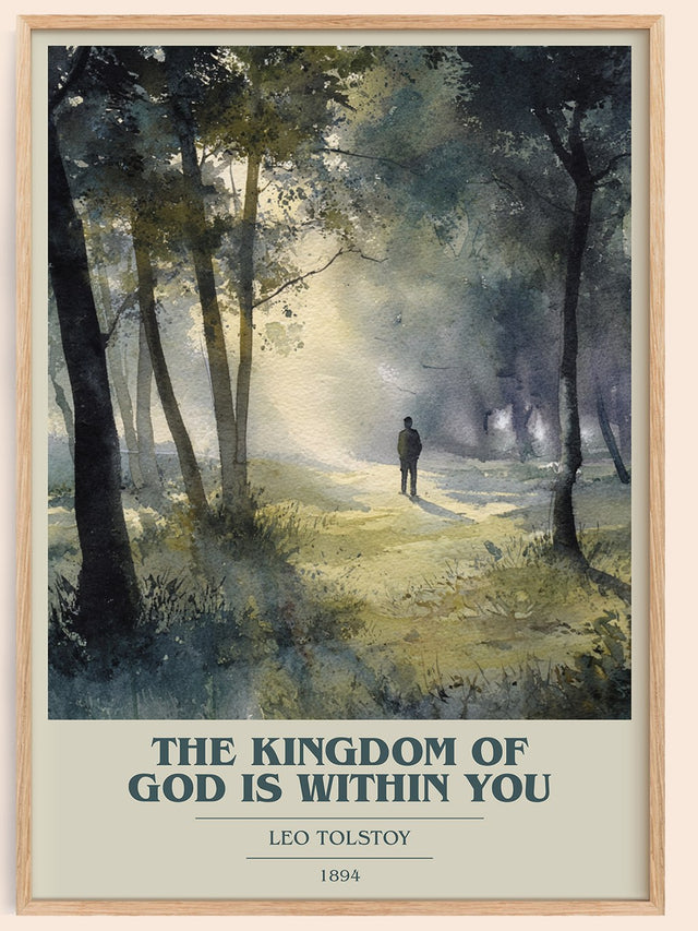 The Kingdom Of God Is Within You Book Cover Poster by Leo Tolstoy