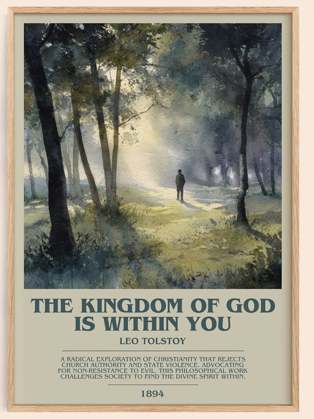 The Kingdom Of God Is Within You Bookish Wall Art by Leo Tolstoy