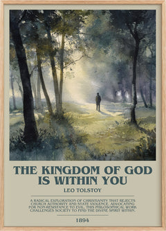 The Kingdom Of God Is Within You Bookish Wall Art by Leo Tolstoy