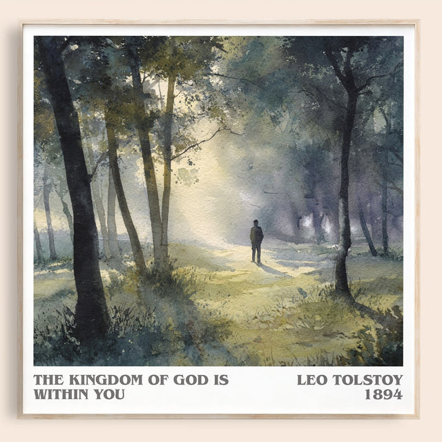 The Kingdom Of God Is Within You Literary Art Print by Leo Tolstoy