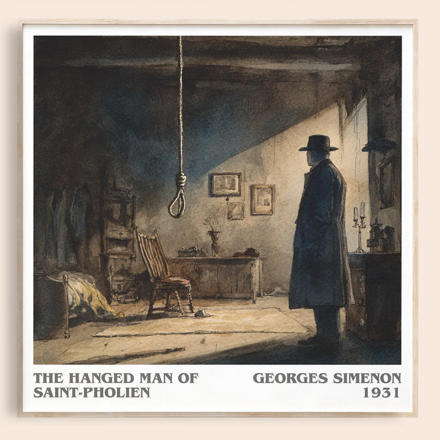 The Hanged Man Of Saint-Pholien Literary Art Print by Georges Simenon