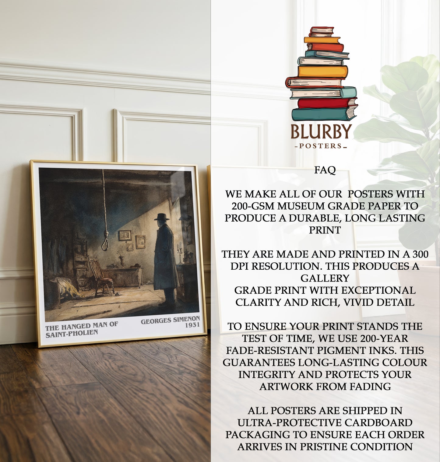 The Hanged Man Of Saint-Pholien Literary Art Print by Georges Simenon