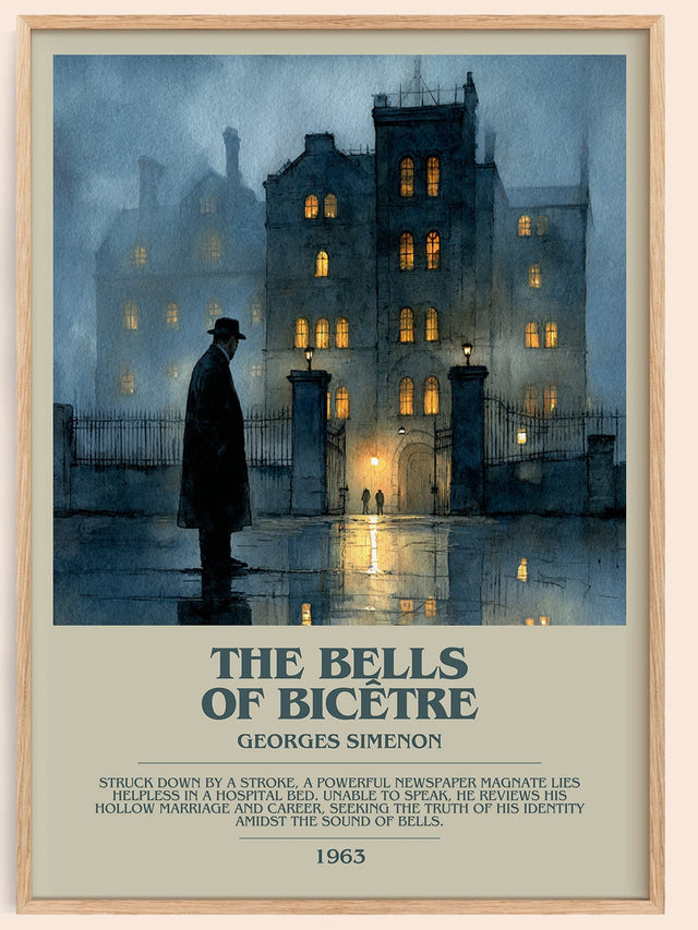 The Bells of Bicêtre Bookish Wall Art by Georges Simenon