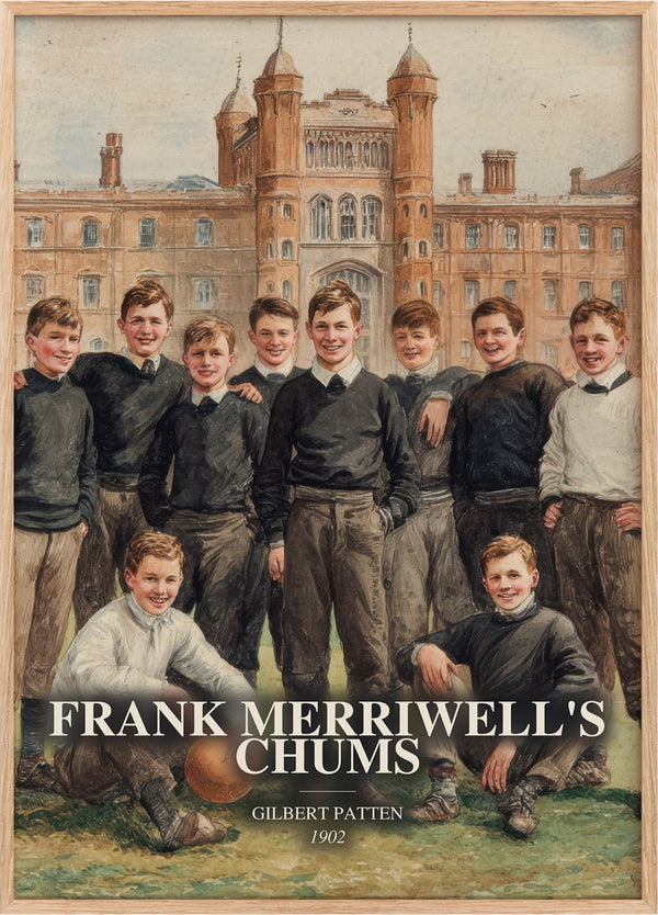 Frank Merriwell's Chums Book Watercolour Illustration by G. Patten
