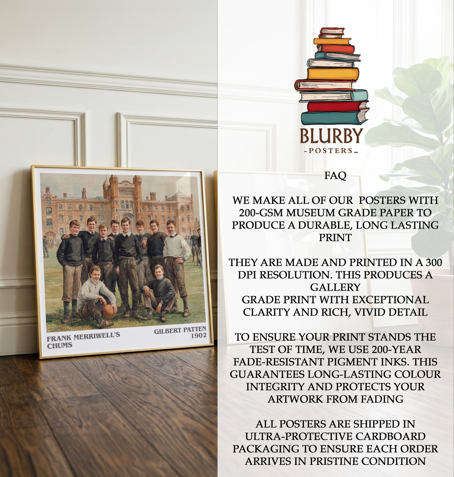 Frank Merriwell's Chums Literary Art Print by Gilbert Patten