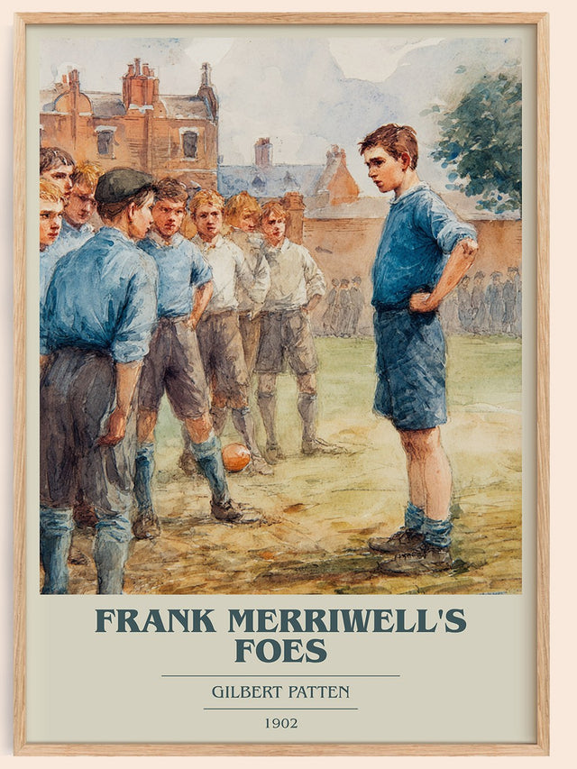 Frank Merriwell's Foes Book Cover Poster by Gilbert Patten