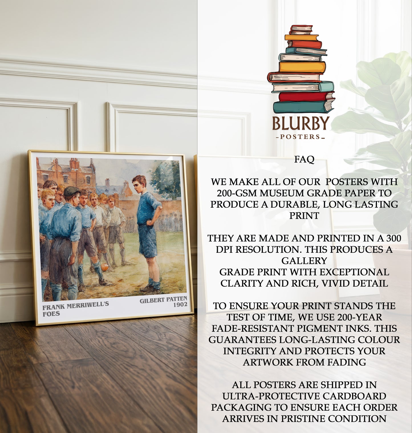Frank Merriwell's Foes Literary Art Print by Gilbert Patten
