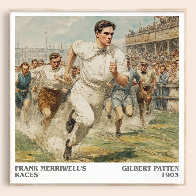 Frank Merriwell's Races Literary Art Print by Gilbert Patten