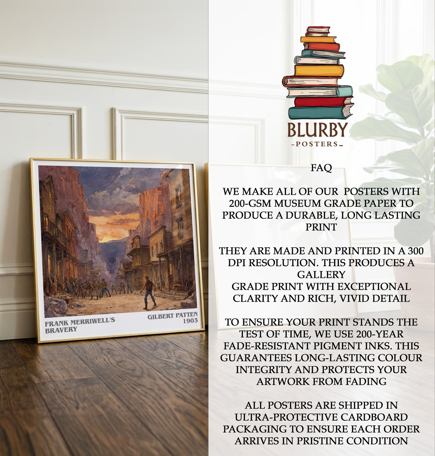 Frank Merriwell's Bravery Literary Art Print by Gilbert Patten