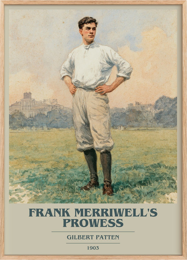 Frank Merriwell's Prowess Book Cover Poster by Gilbert Patten