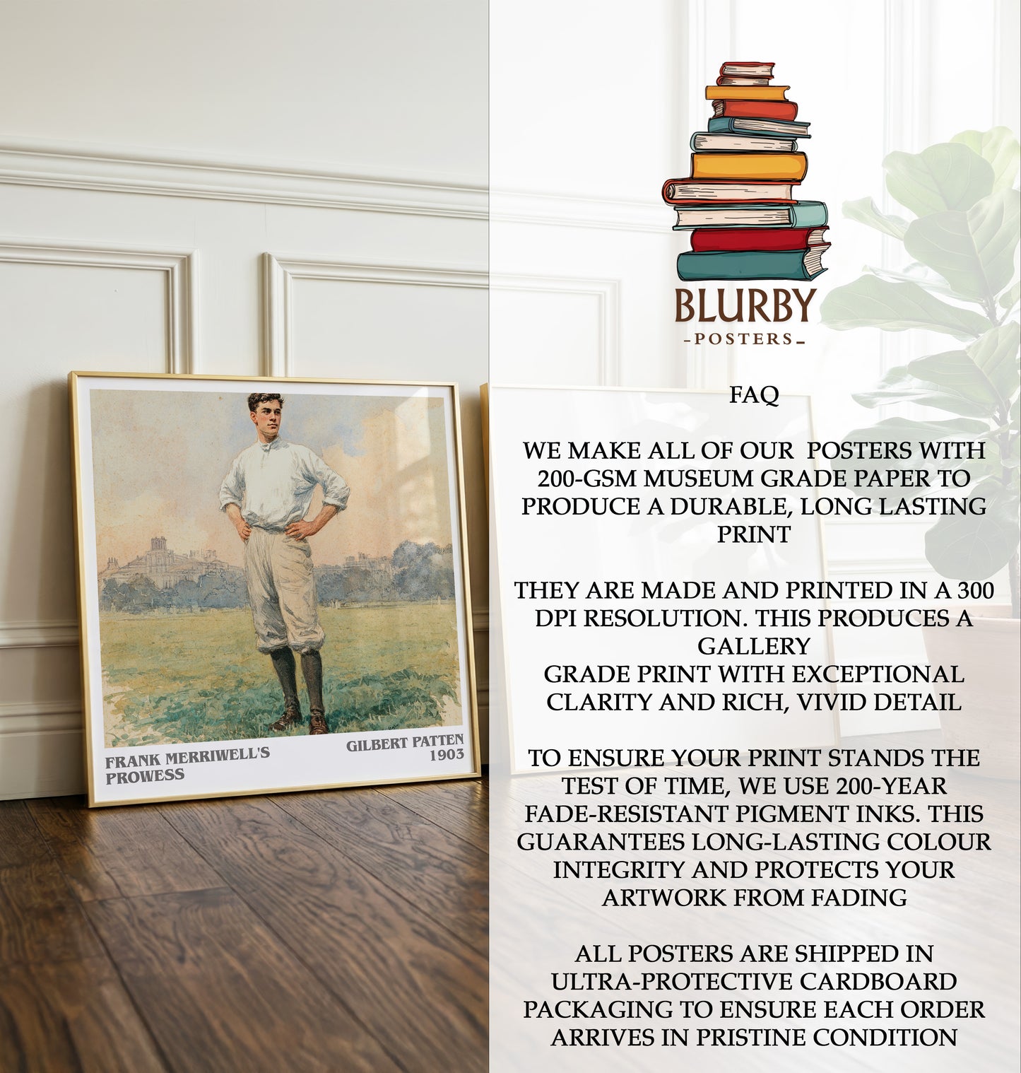 Frank Merriwell's Prowess Literary Art Print by Gilbert Patten